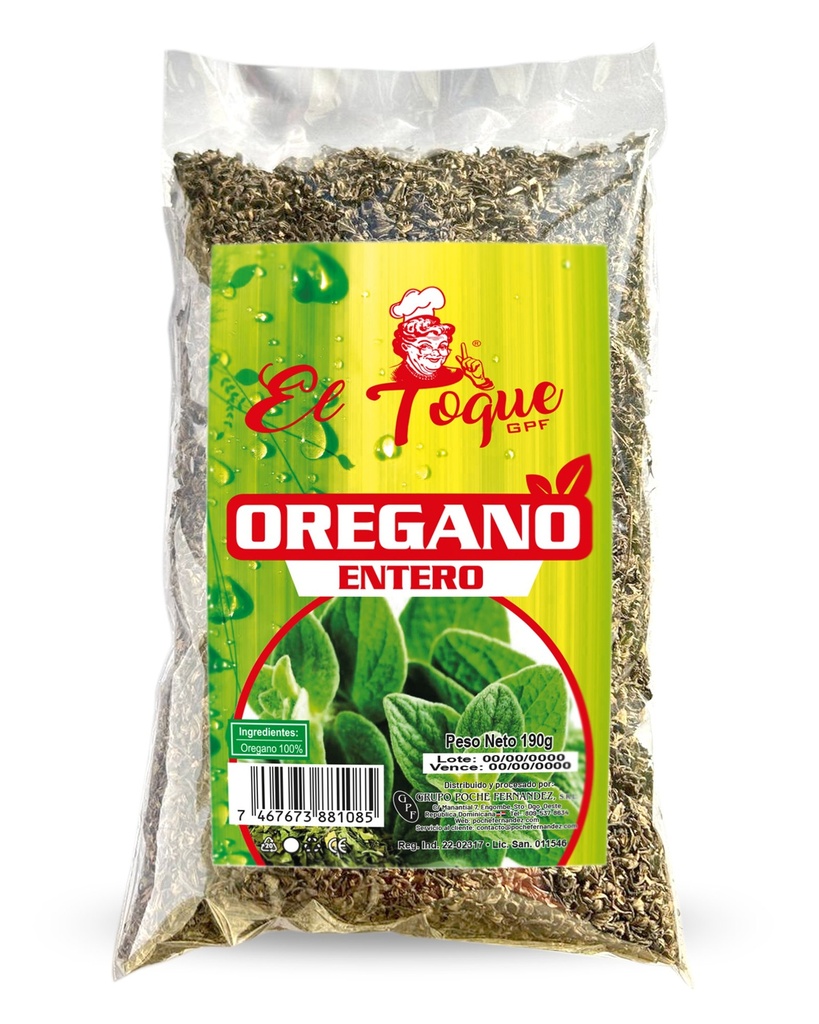 OREGANO ENTERO 190G (L)