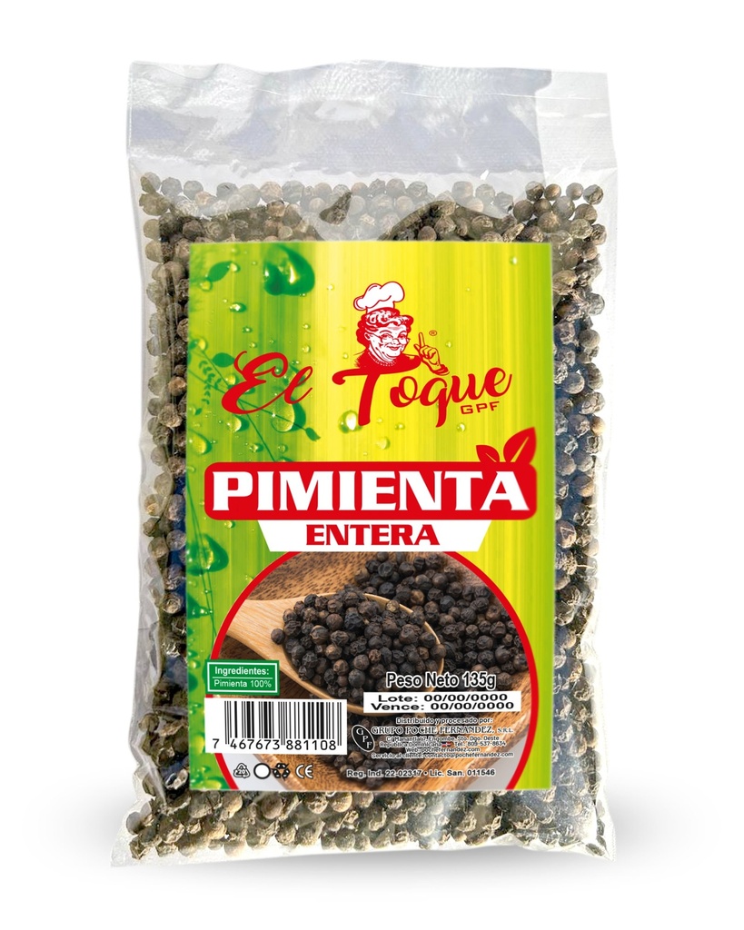 PIMIENTA ENTERA 135G (L)