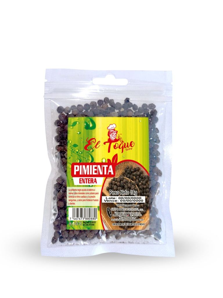 PIMIENTA ENTERA 18G (Y)